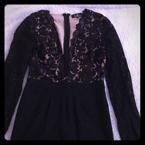 Black lace dress